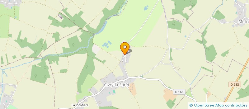 localisation de l'entreprise SCI CHAUVIN  CIVRY-LA-FORET