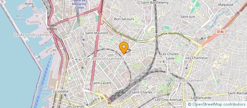 localisation de l'entreprise SCI CHAUVIN à MARSEILLE