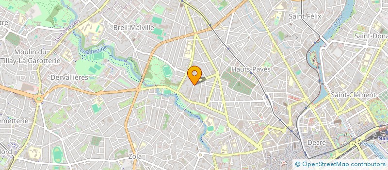 localisation de l'entreprise SCI CHAUVIN CENTRE à NANTES