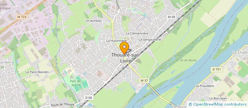 localisation de l'entreprise SCI CHAUVIN DEVELOPPEMENT  THOUARE-SUR-LOIRE