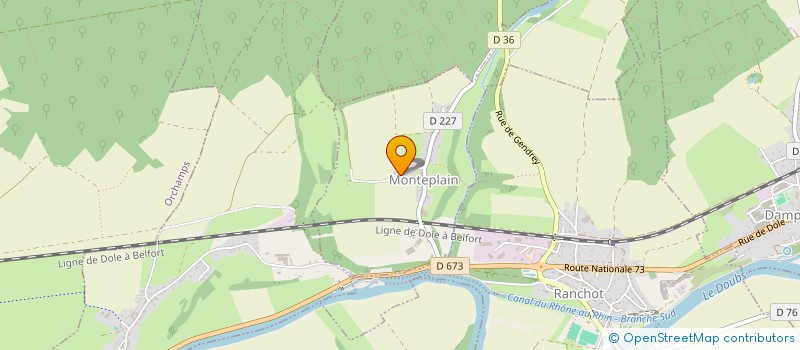 localisation de l'entreprise SCI CHAUVIN-VARANNE  MONTEPLAIN