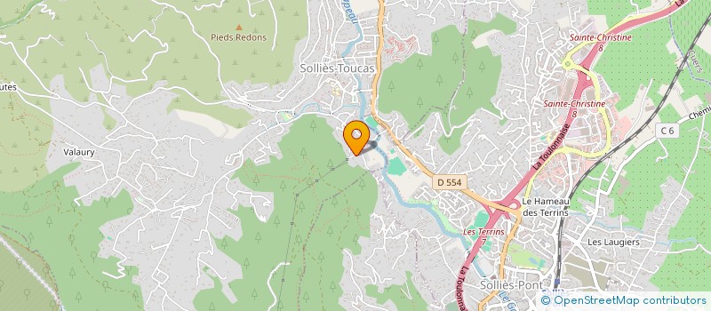 localisation de l'entreprise SCI CHAUVINC à SOLLIES-TOUCAS
