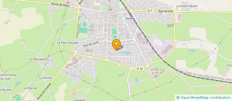 localisation de l'entreprise SCI CHAUVIRE  EVRON