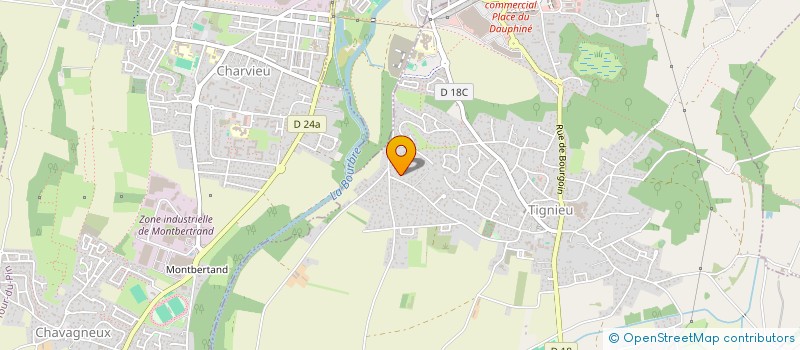 localisation de l'entreprise SCI CHAUVY AFC  TIGNIEU-JAMEYZIEU