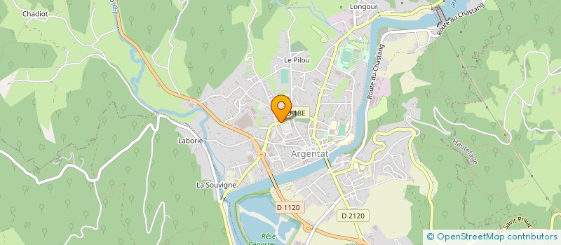 localisation de l'entreprise SCI CHAUX GNPY à ARGENTAT-SUR-DORDOGNE