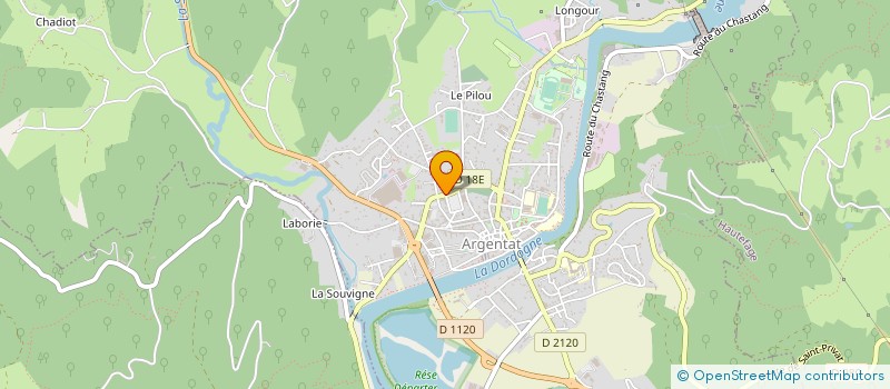 localisation de l'entreprise SCI CHAUX RIGAL à ARGENTAT-SUR-DORDOGNE