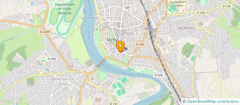 localisation de l'entreprise SCI CHAVA à VICHY