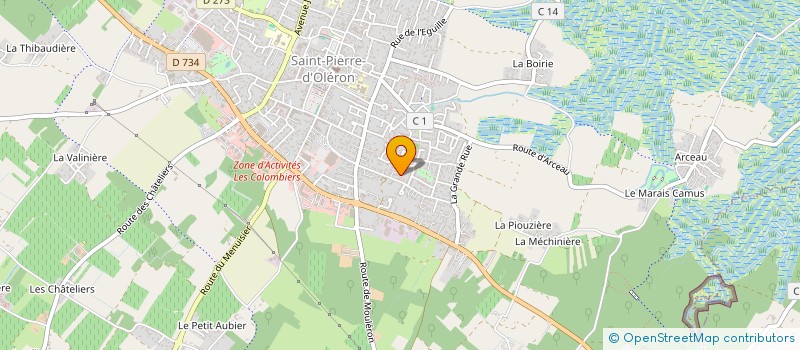 localisation de l'entreprise SCI CHAVA  SAINT-PIERRE-D'OLERON