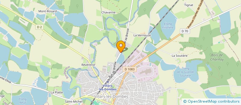 localisation de l'entreprise SCI CHAVAGNY à VILLARS-LES-DOMBES
