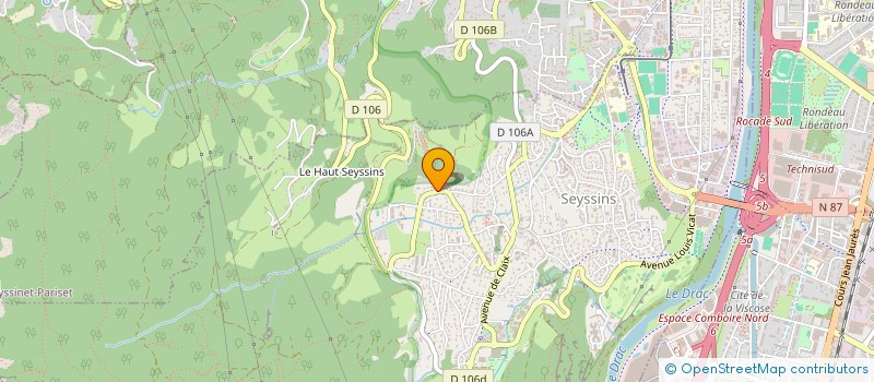 localisation de l'entreprise SCI CHAVALLIER à SEYSSINS