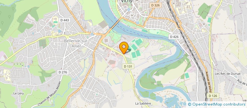 localisation de l'entreprise SCI CHAVANELLE  BELLERIVE-SUR-ALLIER