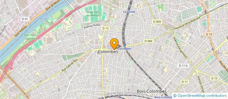 localisation de l'entreprise SCI CHAVANY à COLOMBES