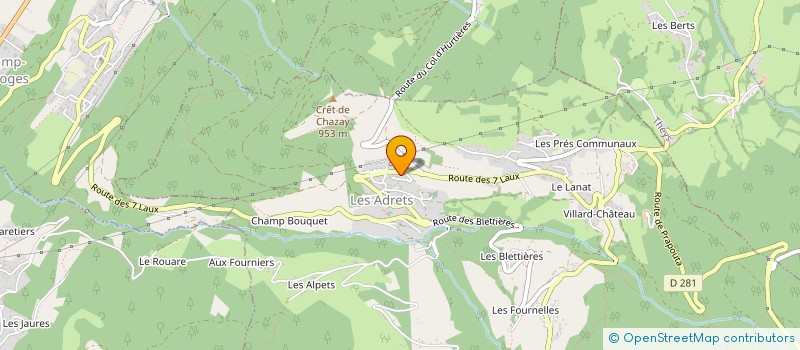 localisation de l'entreprise SCI CHAVATTE  LES ADRETS