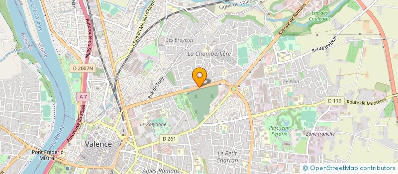 localisation de l'entreprise SCI CHAVE à VALENCE