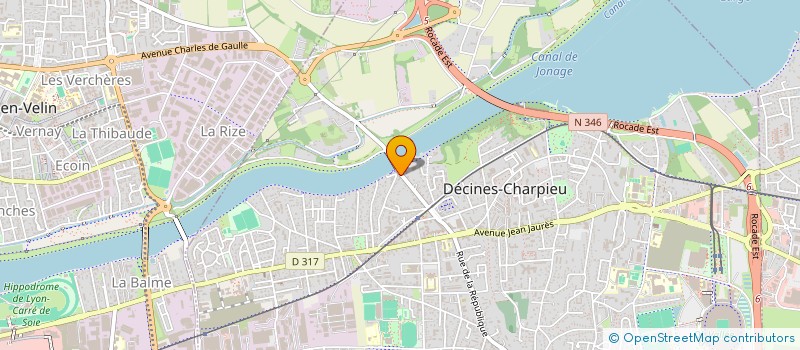 localisation de l'entreprise SCI CHAVEZ 46  DECINES-CHARPIEU