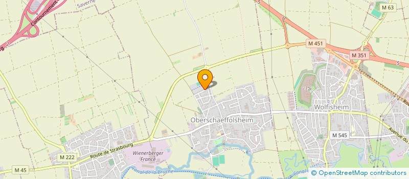 localisation de l'entreprise SCI CHAVI  OBERSCHAEFFOLSHEIM