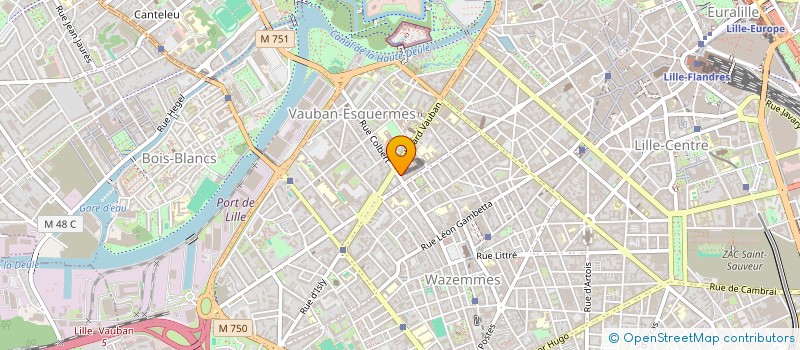 localisation de l'entreprise SCI CHAVIGNON à LILLE