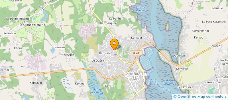 localisation de l'entreprise SCI CHAVIGNY JML  LA TRINITE-SUR-MER