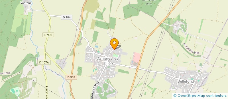 localisation de l'entreprise SCI CHAVIGUY  ASNIERES-LES-DIJON