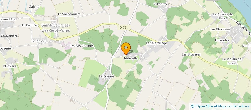localisation de l'entreprise SCI CHAVOCAT à GENNES-VAL-DE-LOIRE