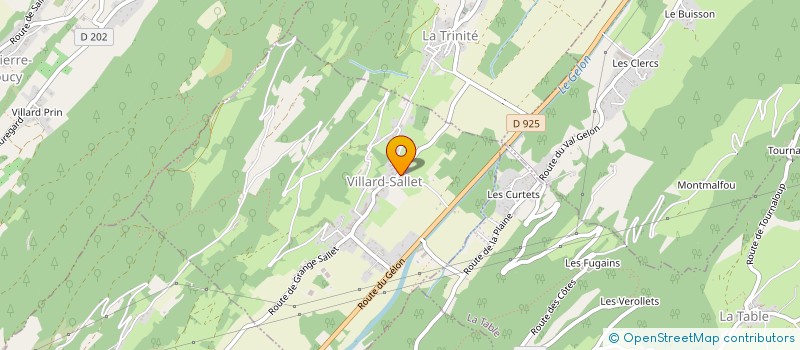 localisation de l'entreprise SCI CHAVRE  VILLARD-SALLET