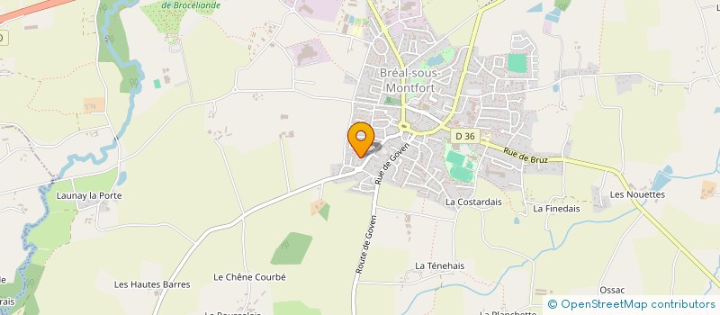 localisation de l'entreprise SCI CHAWAL  BREAL-SOUS-MONTFORT