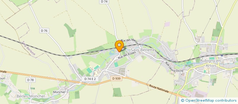 localisation de l'entreprise SCI CHAWEZ  SAVY-BERLETTE