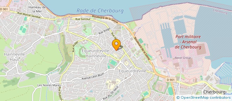 localisation de l'entreprise SCI CHAYA à CHERBOURG-EN-COTENTIN