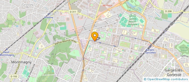 localisation de l'entreprise SCI CHAYME à SARCELLES