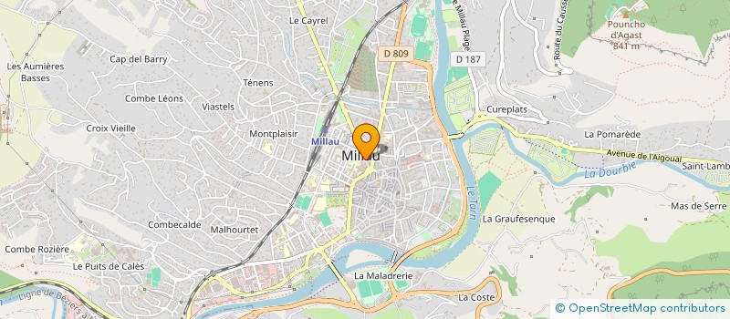 localisation de l'entreprise SCI CHAYRIGUES  MILLAU