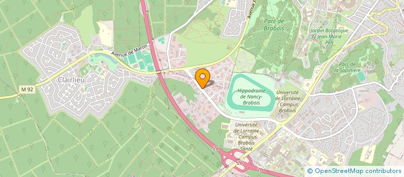 localisation de l'entreprise SCI CHAZAL  VANDUVRE-LES-NANCY