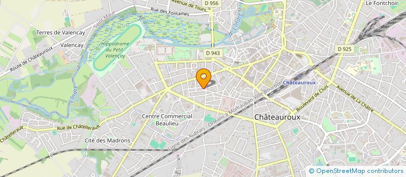 localisation de l'entreprise SCI CHAZALY à CHATEAUROUX
