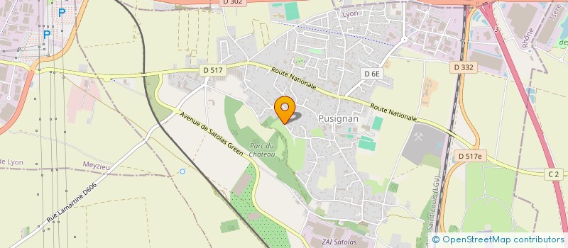 localisation de l'entreprise SCI CHAZAUT  PUSIGNAN