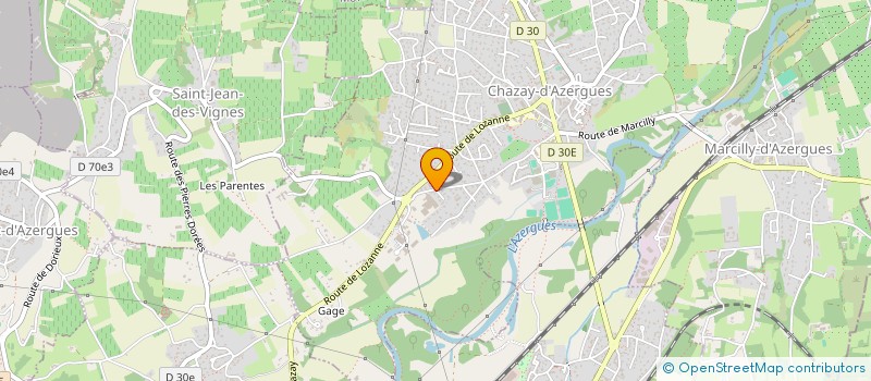 localisation de l'entreprise SCI CHAZAY KOCH ET FILS  CHAZAY-D'AZERGUES