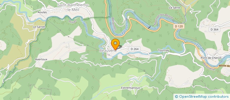 localisation de l'entreprise SCI CHAZEL  BEAUVENE