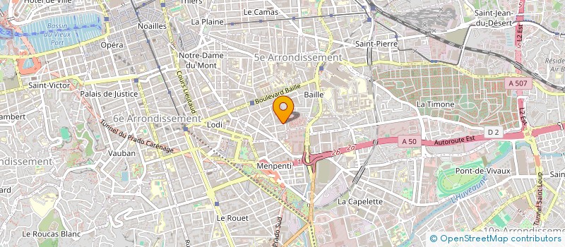 localisation de l'entreprise SCI CHAZELET  MARSEILLE