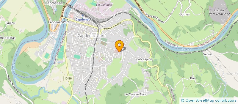 localisation de l'entreprise SCI CHAZOT  CAPDENAC-GARE