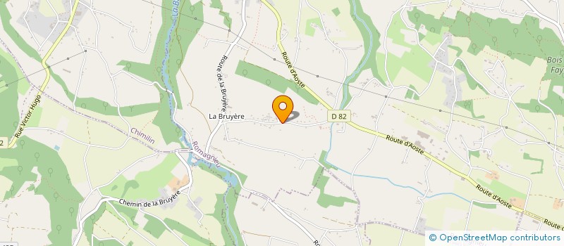 localisation de l'entreprise SCI CHBI 38 à ROMAGNIEU
