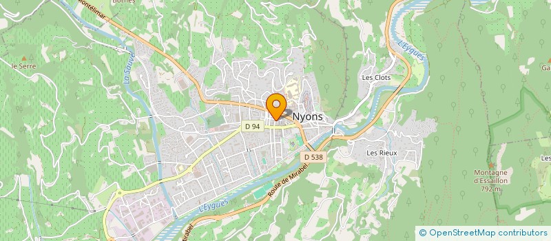 localisation de l'entreprise SCI CHBRE FUNERAIRE NYONSAISE NAVARRE  NYONS