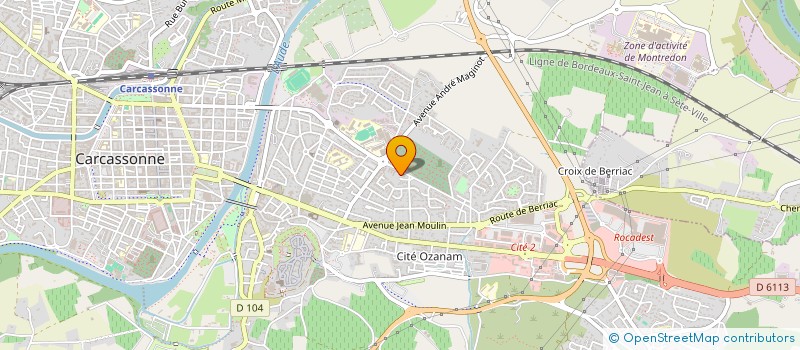 localisation de l'entreprise SCI CHBRE METIERS DE L'AUDE CITE ARTISAN à CARCASSONNE