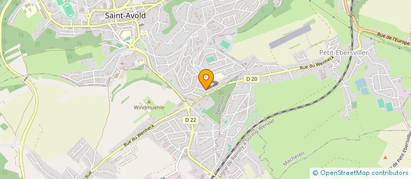 localisation de l'entreprise SCI CHCG IMMOBILIER  SAINT-AVOLD