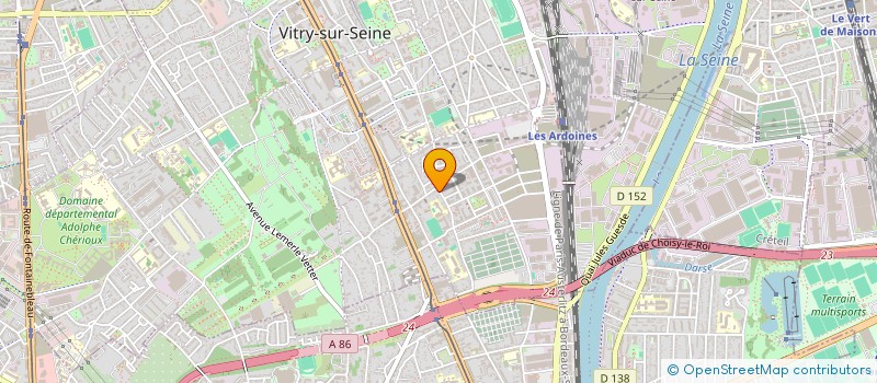 localisation de l'entreprise SCI CHEA & DUONG  VITRY-SUR-SEINE