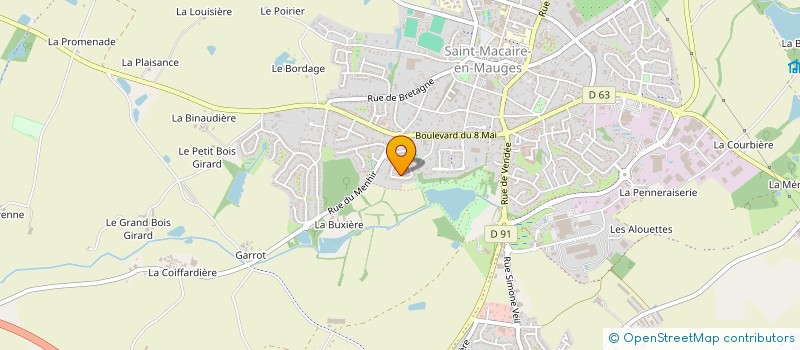 localisation de l'entreprise SCI CHEF à SEVREMOINE