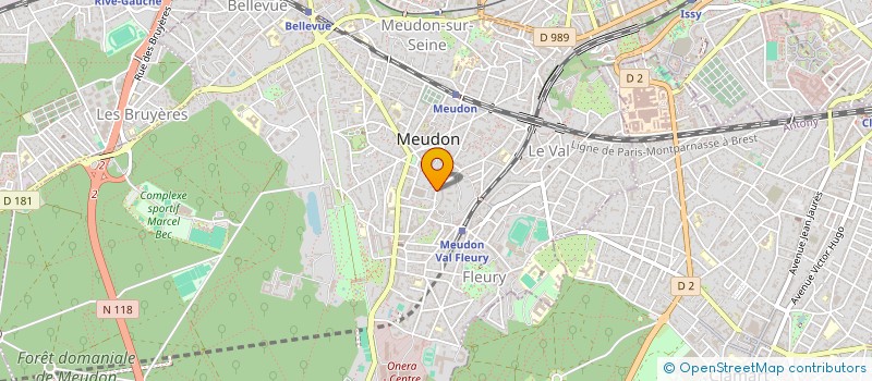 localisation de l'entreprise SCI CHEF2VILLE à MEUDON