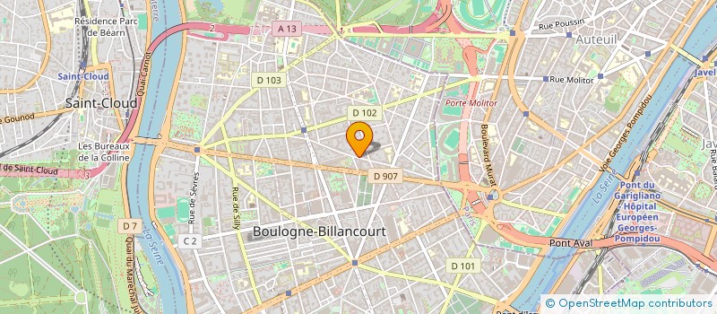 localisation de l'entreprise SCI CHELLES TOUREL à BOULOGNE-BILLANCOURT