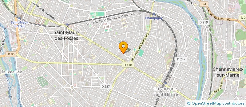 localisation de l'entreprise SCI CHELLY à SAINT-MAUR-DES-FOSSES