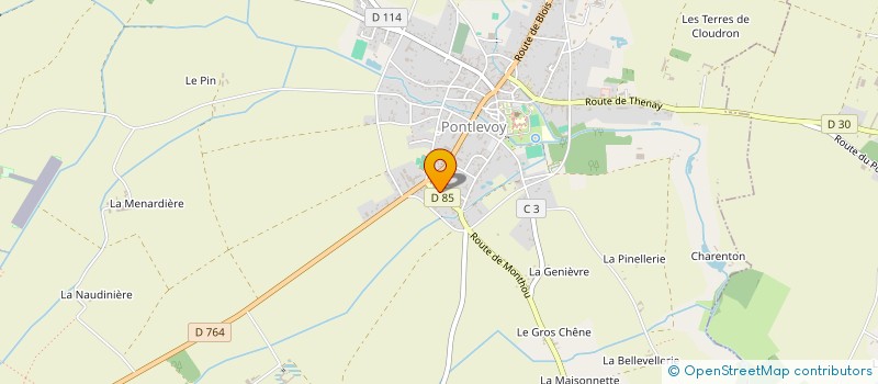 localisation de l'entreprise SCI CHELOISE  PONTLEVOY