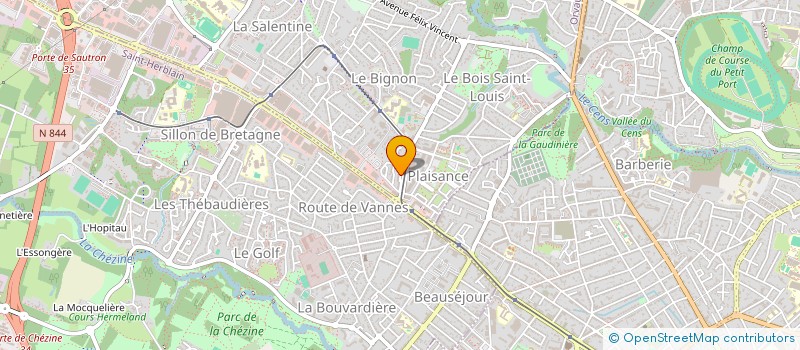 localisation de l'entreprise SCI CHELVI RTR à ORVAULT