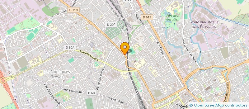localisation de l'entreprise SCI CHEMET à TROYES