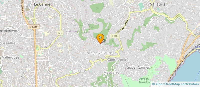 localisation de l'entreprise SCI CHEMIN à CANNES